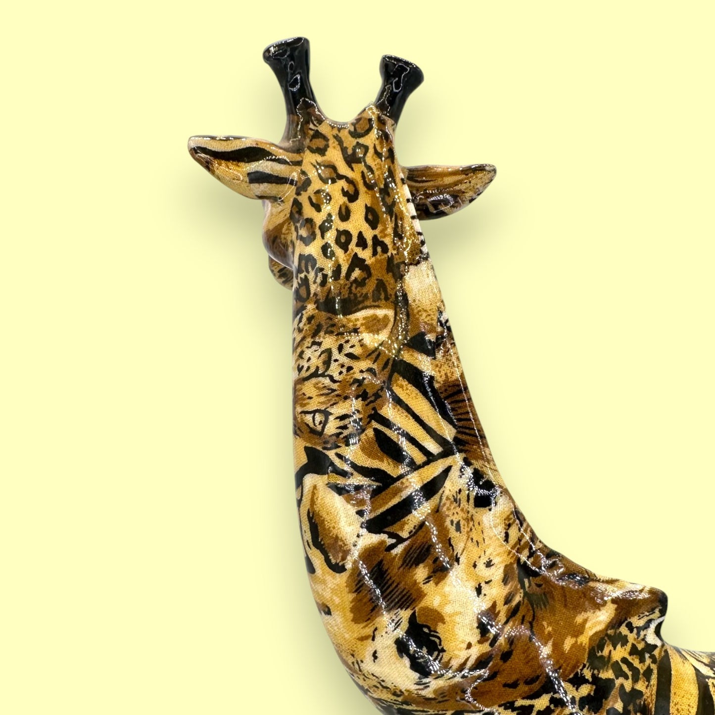 Vintage La Vie Wild Animal Print Giraffe Figurine Statue 🦒