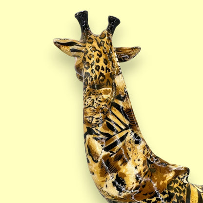 Vintage La Vie Wild Animal Print Giraffe Figurine Statue 🦒