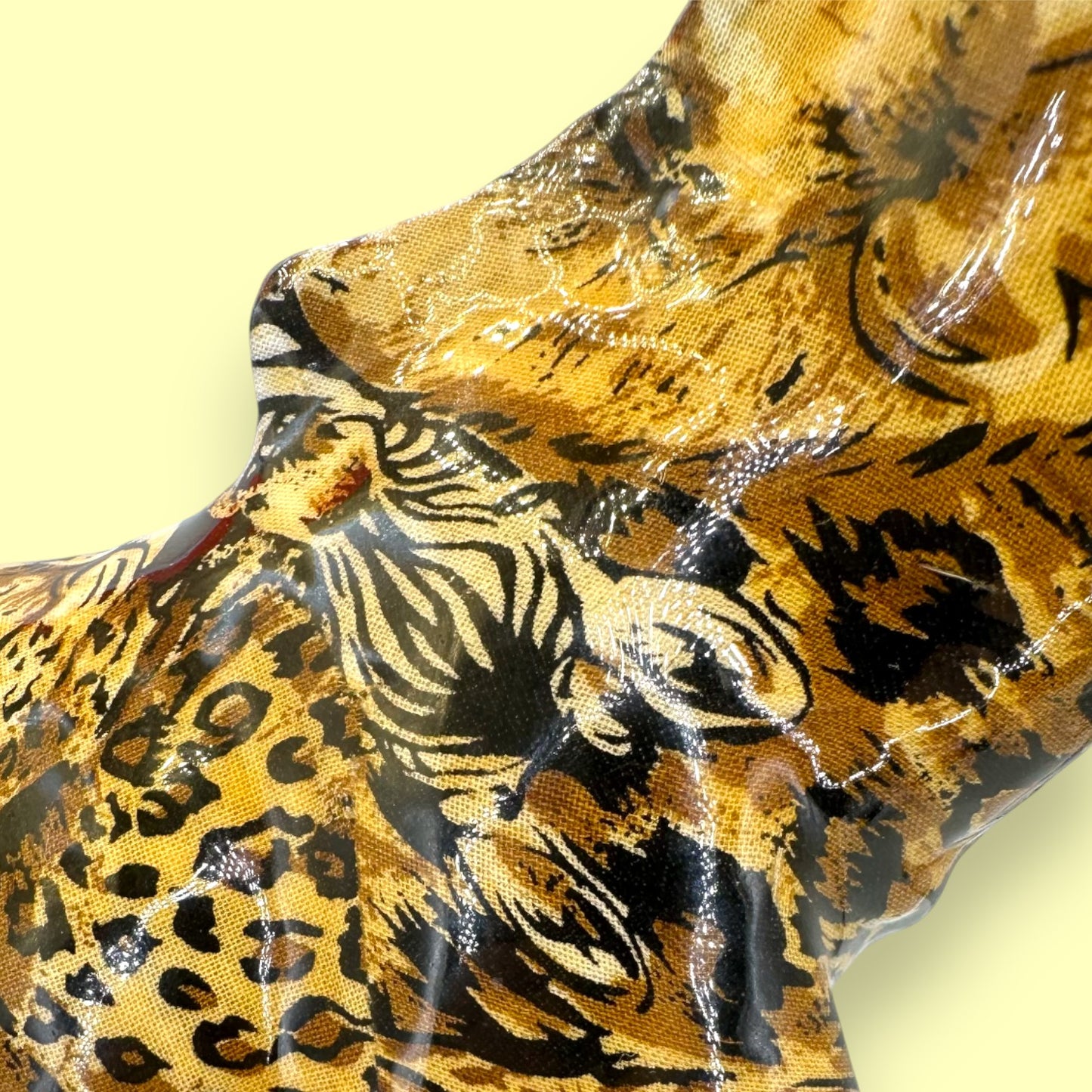 Vintage La Vie Wild Animal Print Giraffe Figurine Statue 🦒