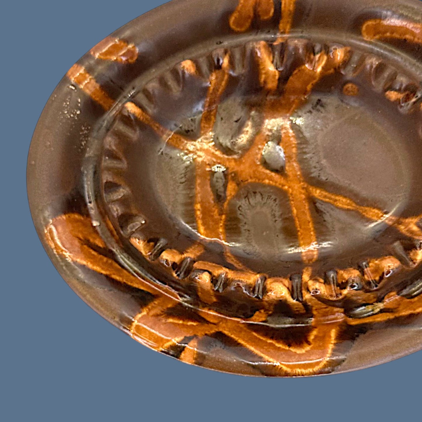 Drip Glaze Ashtray - MCM Ashtray - Mid Century Modern