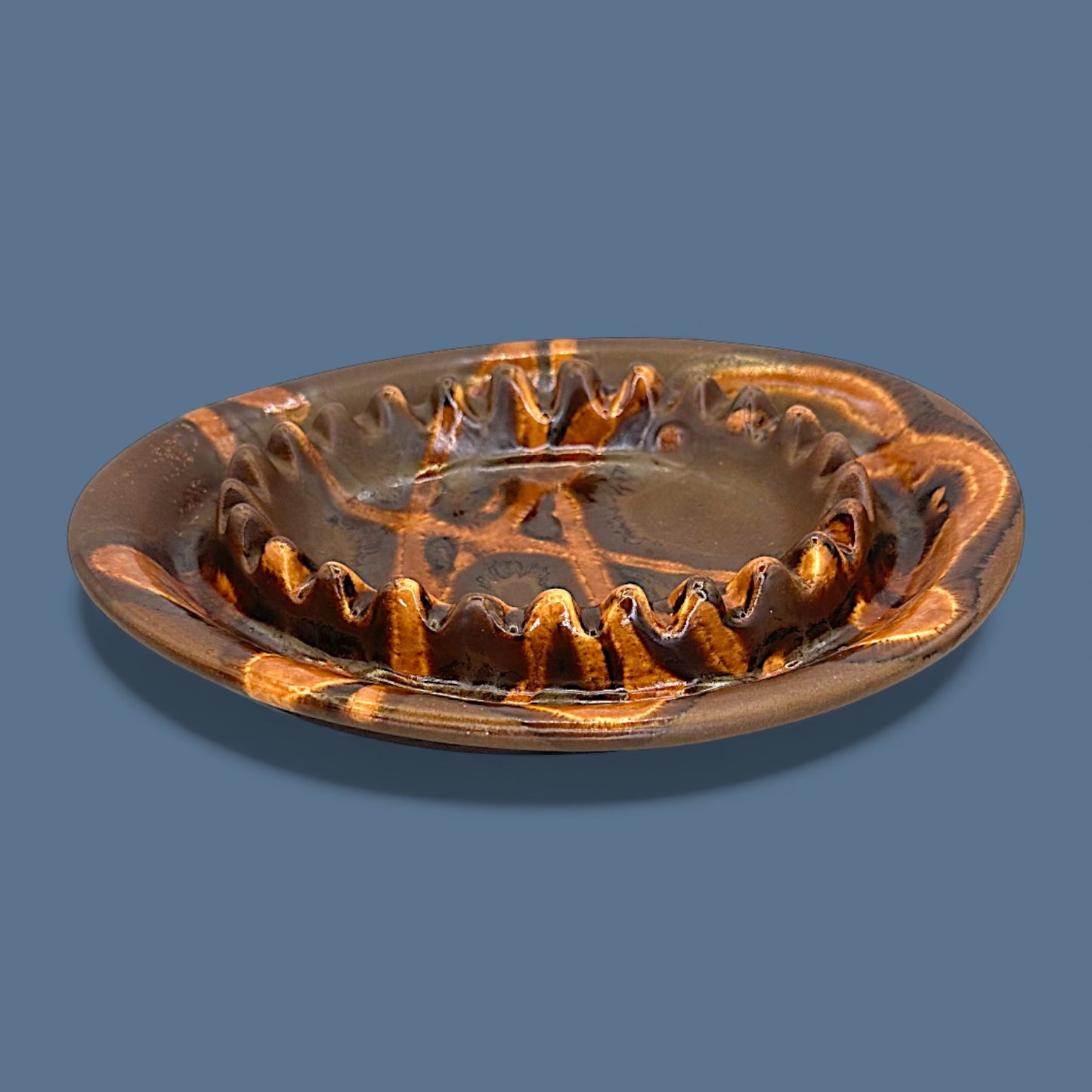 Drip Glaze Ashtray - MCM Ashtray - Mid Century Modern