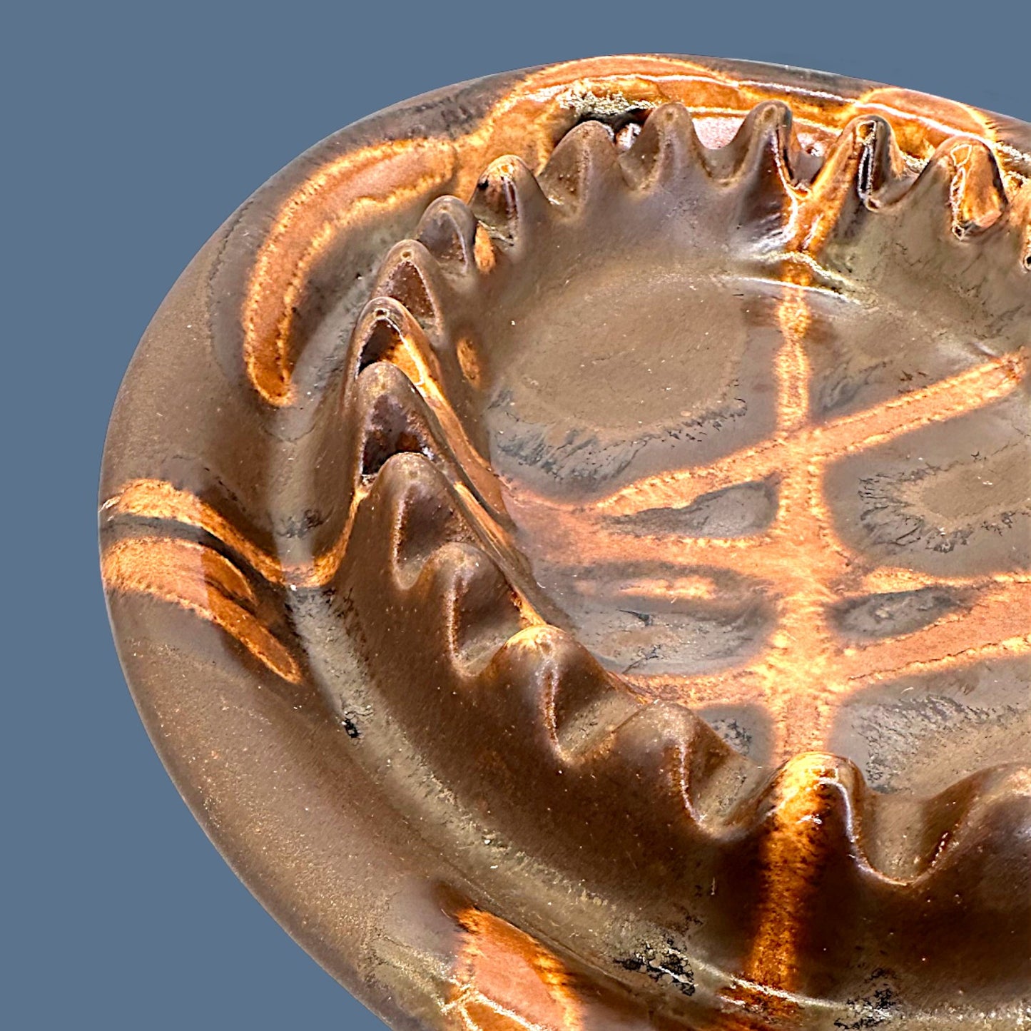 Drip Glaze Ashtray - MCM Ashtray - Mid Century Modern