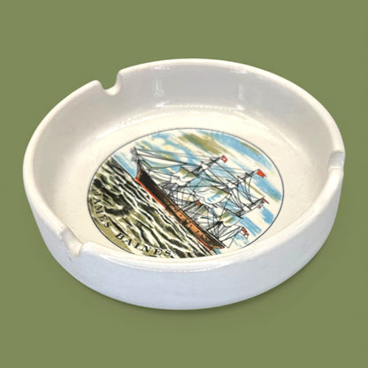 James Baines Nautical Ship Vintage Ceramic Ashtray