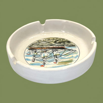 James Baines Nautical Ship Vintage Ceramic Ashtray