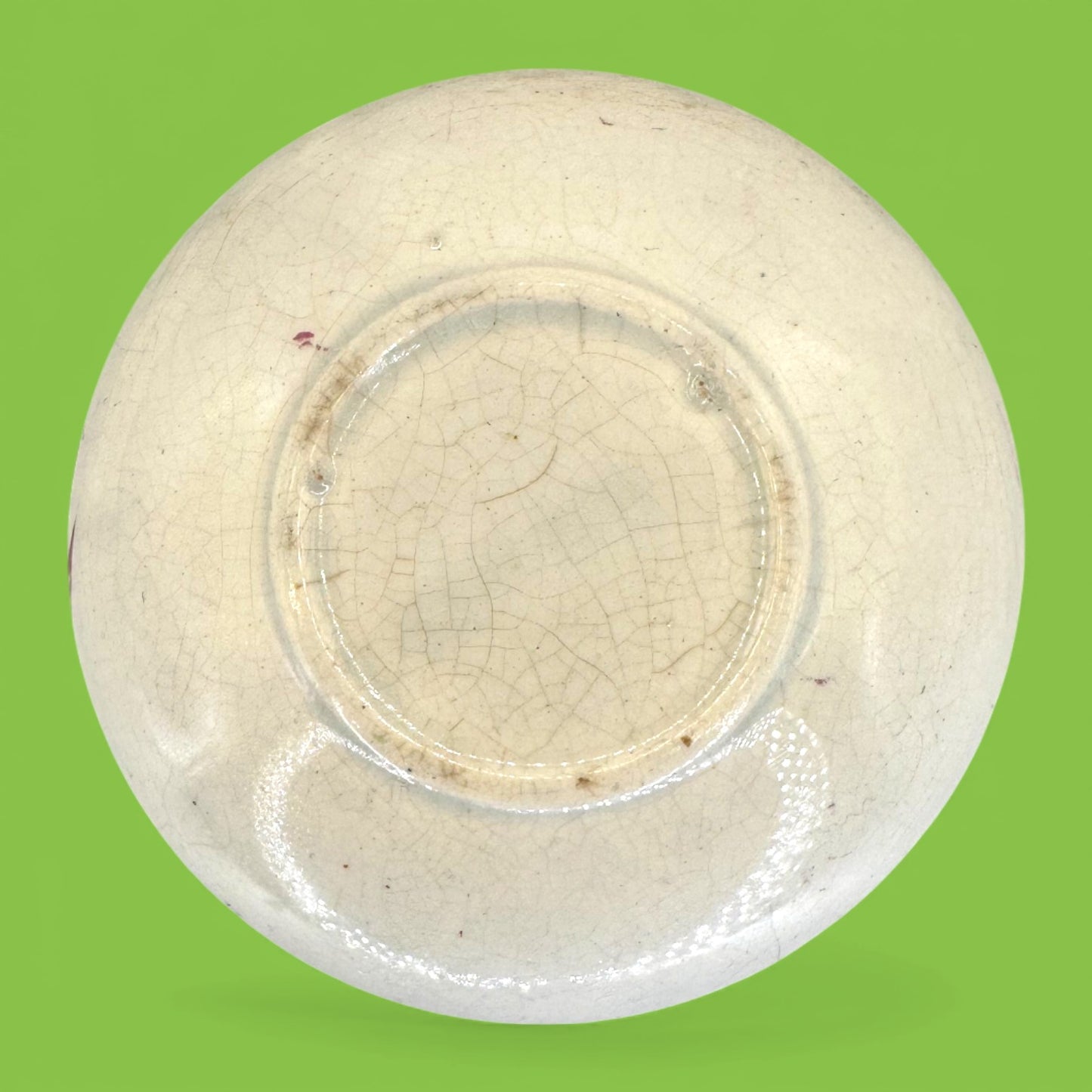 Antique Chinoiserie Hand Painted Chinese Saucer Plate 18th Century