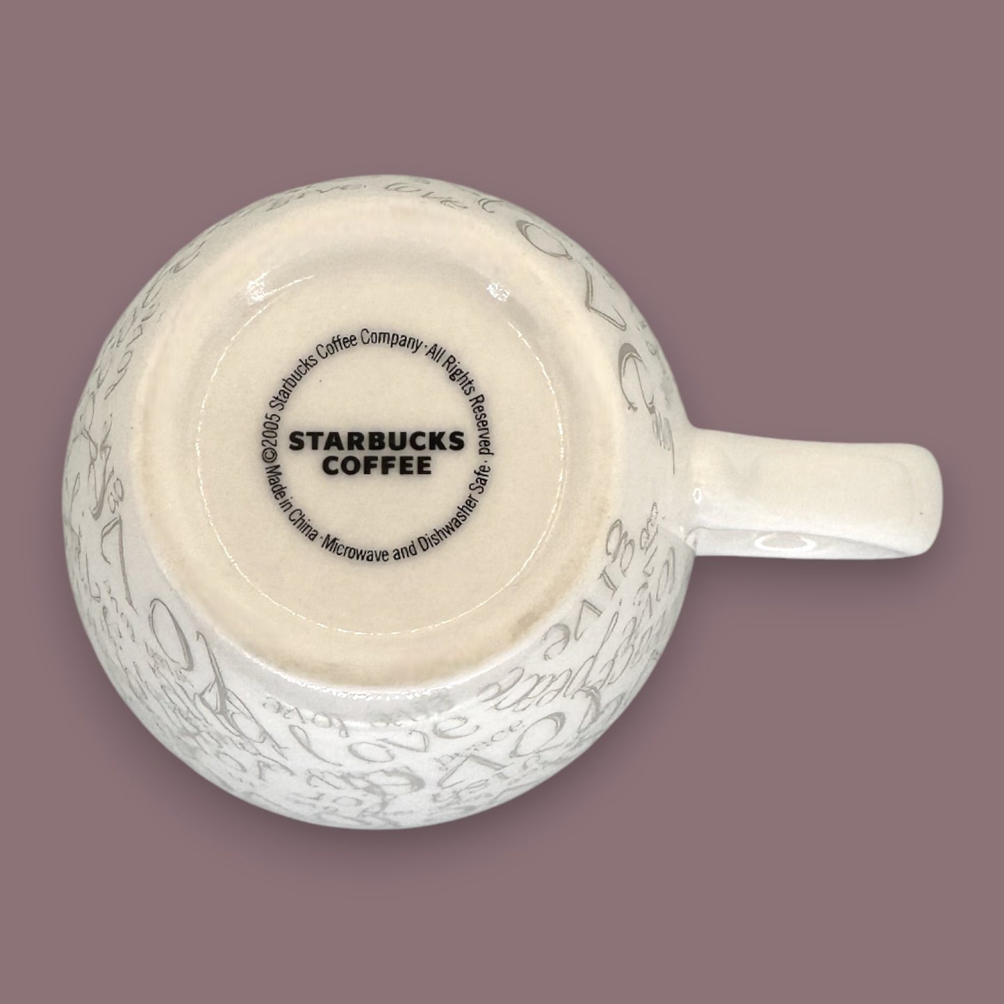 Starbucks Wish Mug Seasonal Edition – Embossed Typography Design Replacement Mug