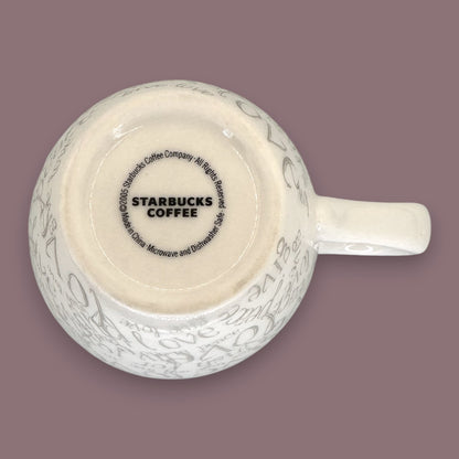 Starbucks Wish Mug Seasonal Edition – Embossed Typography Design Replacement Mug