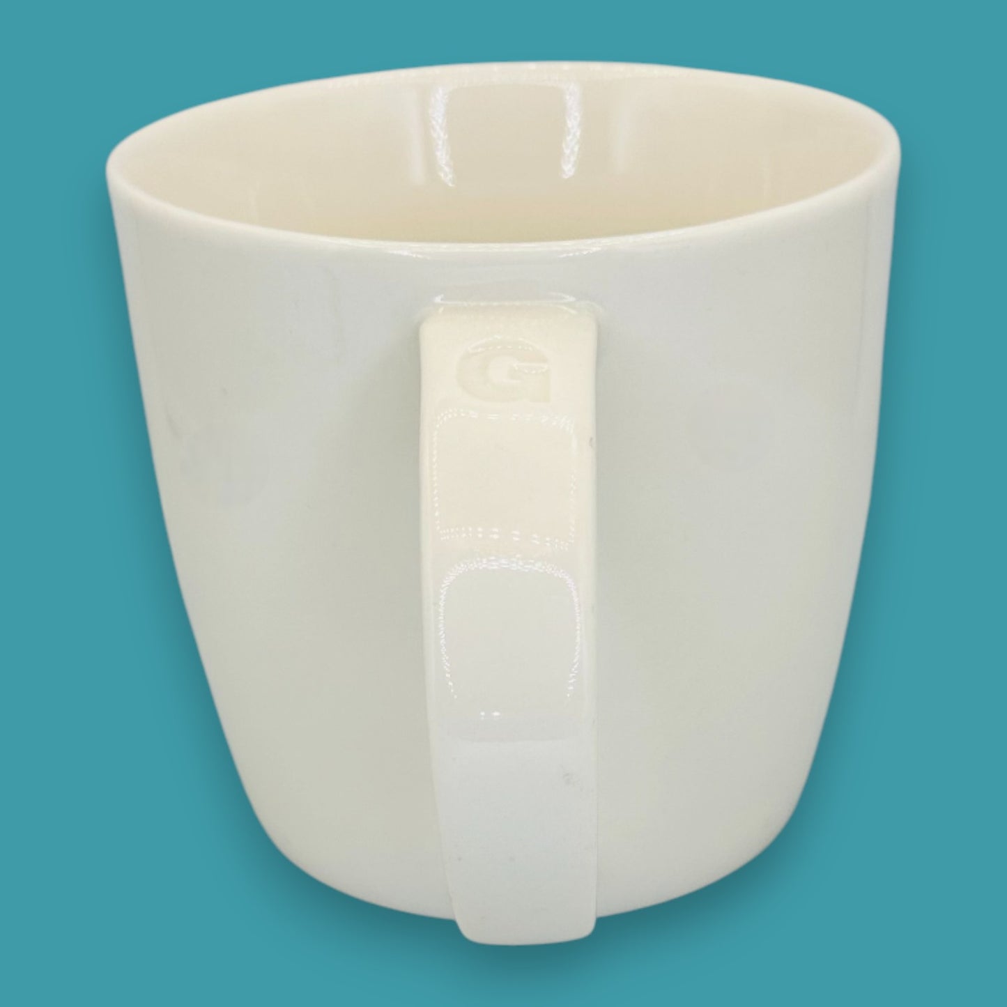 Starbucks Cup Embossed Mug White Ceramic Cup Classic "G" Replacement Mug