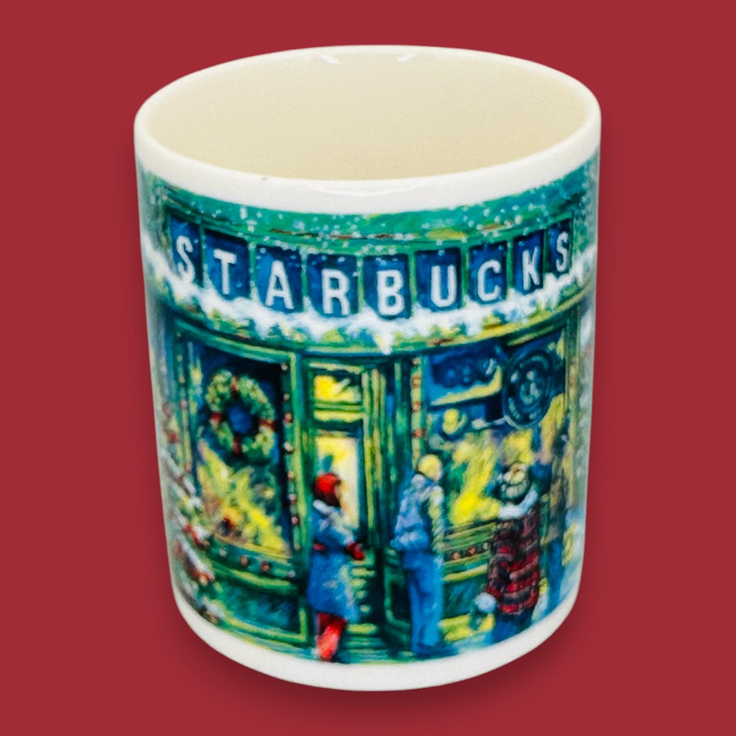 Starbucks Holiday Pike Place Market Scene Ceramic Collector Mug Replacement Mug