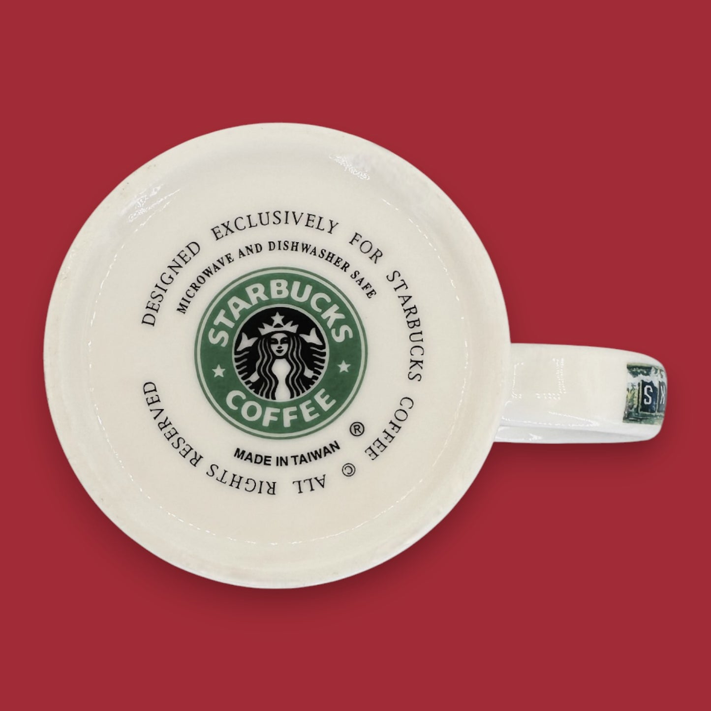 Starbucks Holiday Pike Place Market Scene Ceramic Collector Mug Replacement Mug