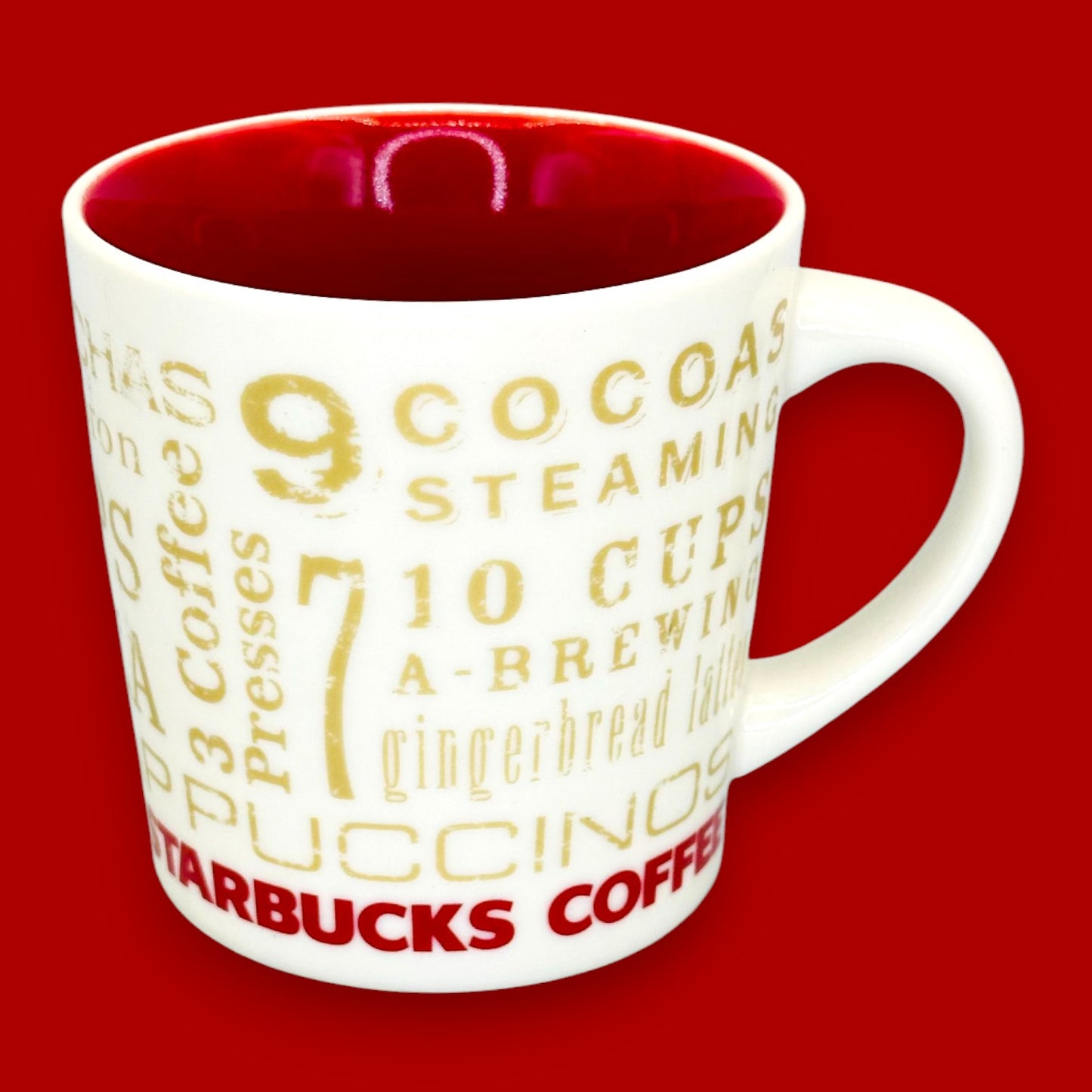 Starbucks Holiday Lyrics Mug 2008 – Seasonal Ceramic Replacement Mug Vintage