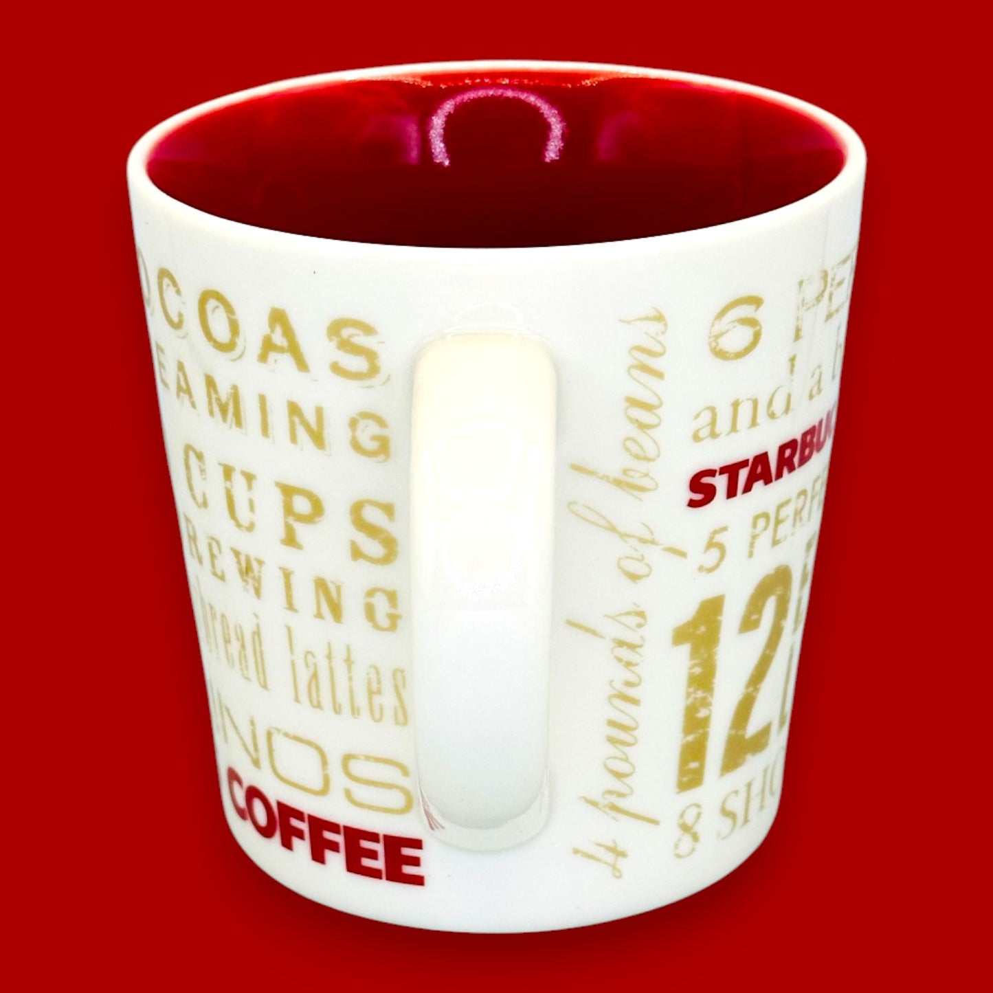 Starbucks Holiday Lyrics Mug 2008 – Seasonal Ceramic Replacement Mug Vintage