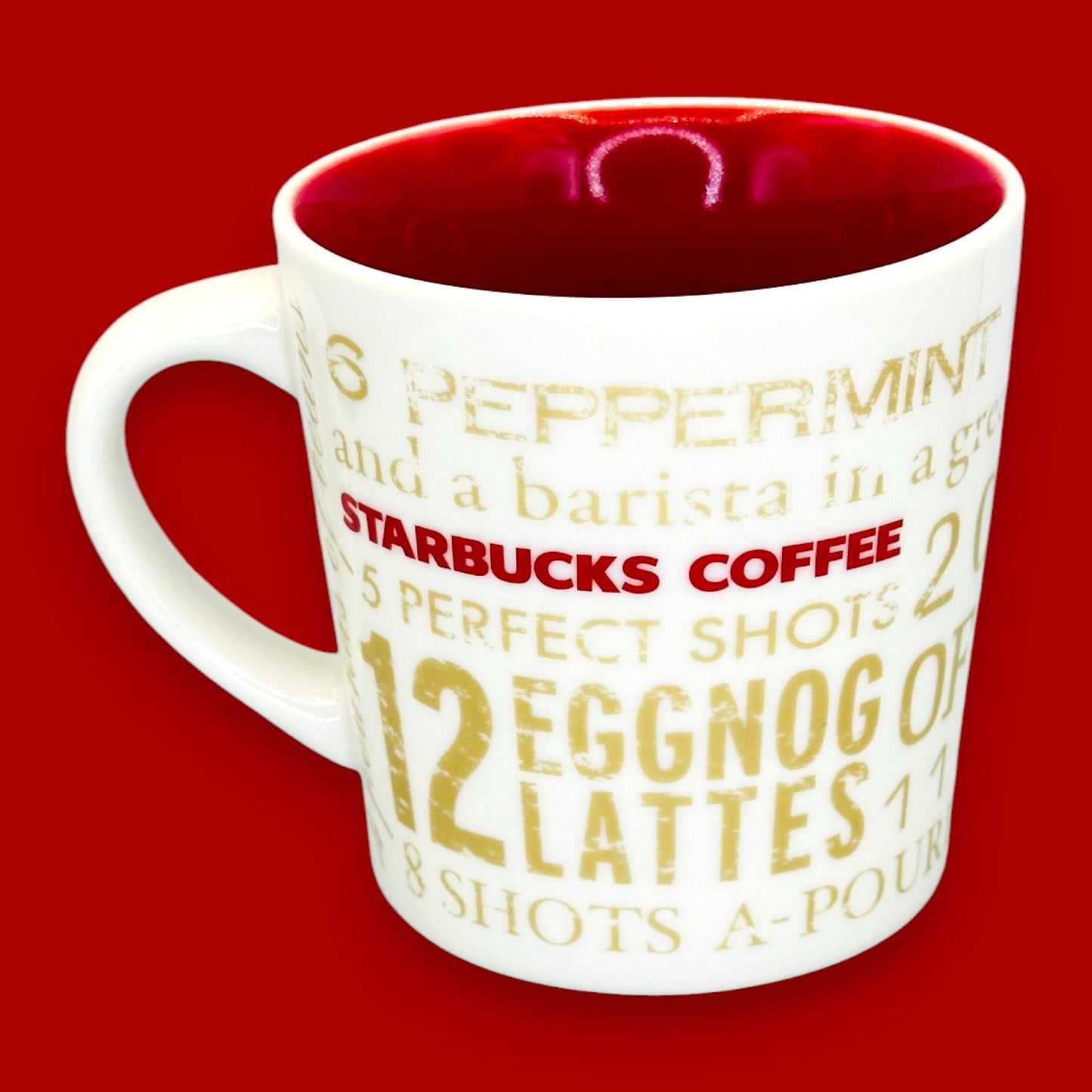 Starbucks Holiday Lyrics Mug 2008 – Seasonal Ceramic Replacement Mug Vintage