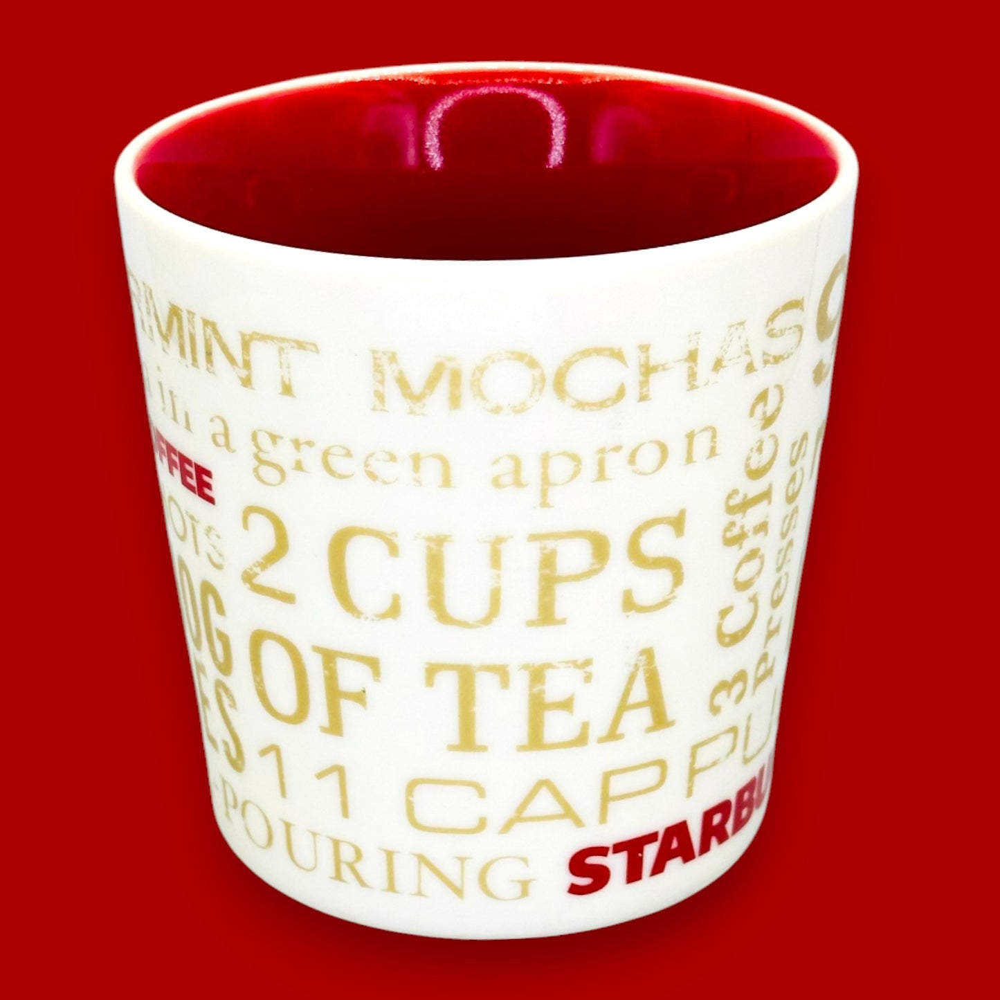 Starbucks Holiday Lyrics Mug 2008 – Seasonal Ceramic Replacement Mug Vintage