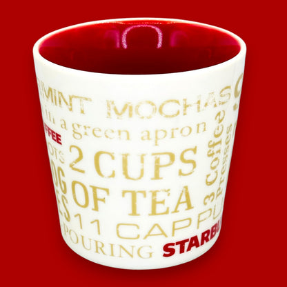 Starbucks Holiday Lyrics Mug 2008 – Seasonal Ceramic Replacement Mug Vintage