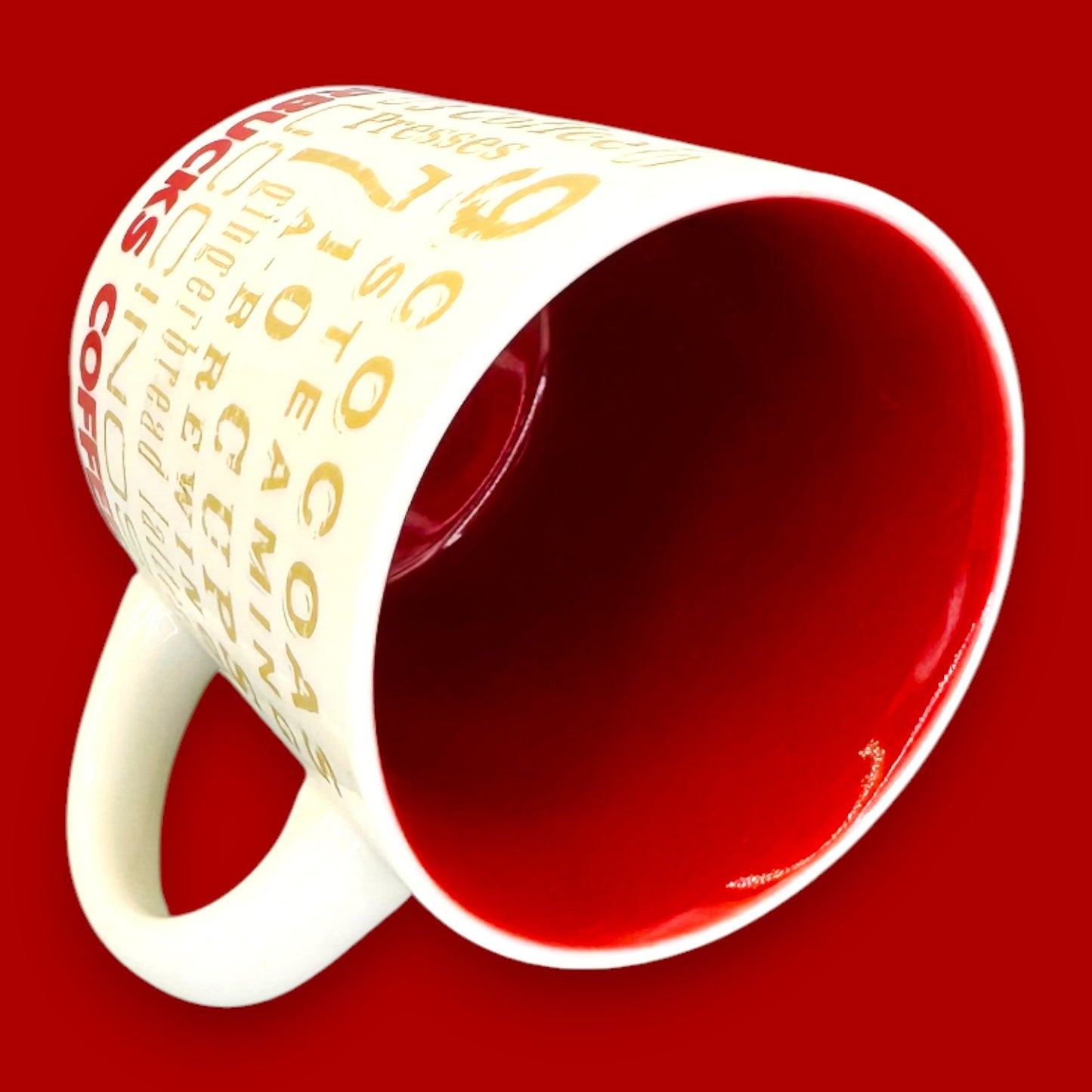 Starbucks Holiday Lyrics Mug 2008 – Seasonal Ceramic Replacement Mug Vintage