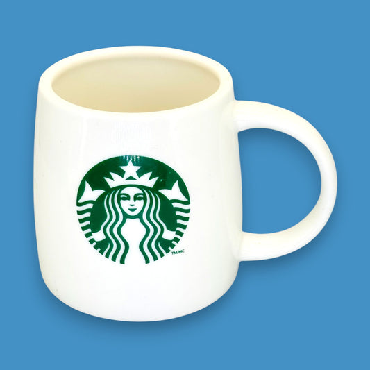 Starbucks Sloped Edge Ceramic Mug Replacement Mug with Green Siren Logo