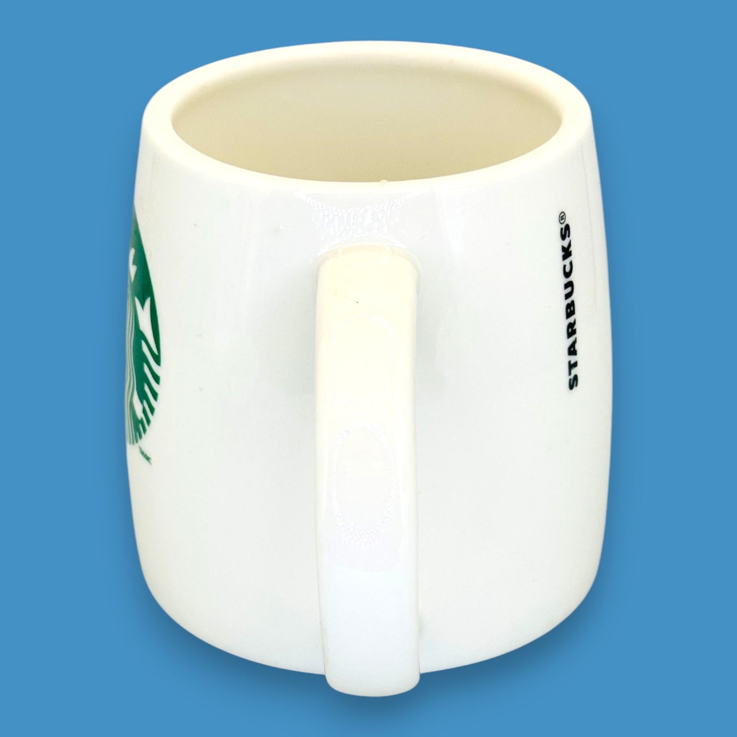 Starbucks Sloped Edge Ceramic Mug Replacement Mug with Green Siren Logo