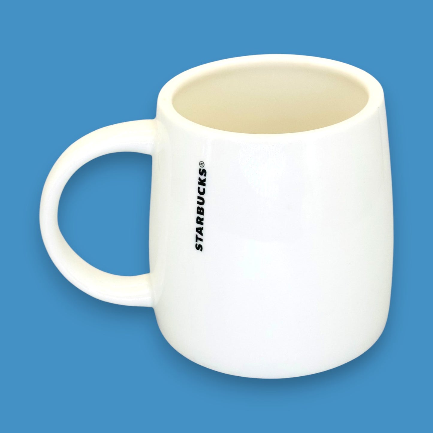 Starbucks Sloped Edge Ceramic Mug Replacement Mug with Green Siren Logo