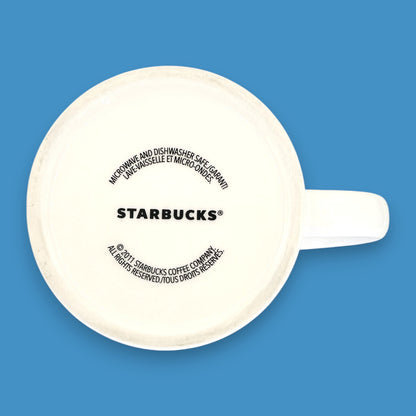Starbucks Sloped Edge Ceramic Mug Replacement Mug with Green Siren Logo