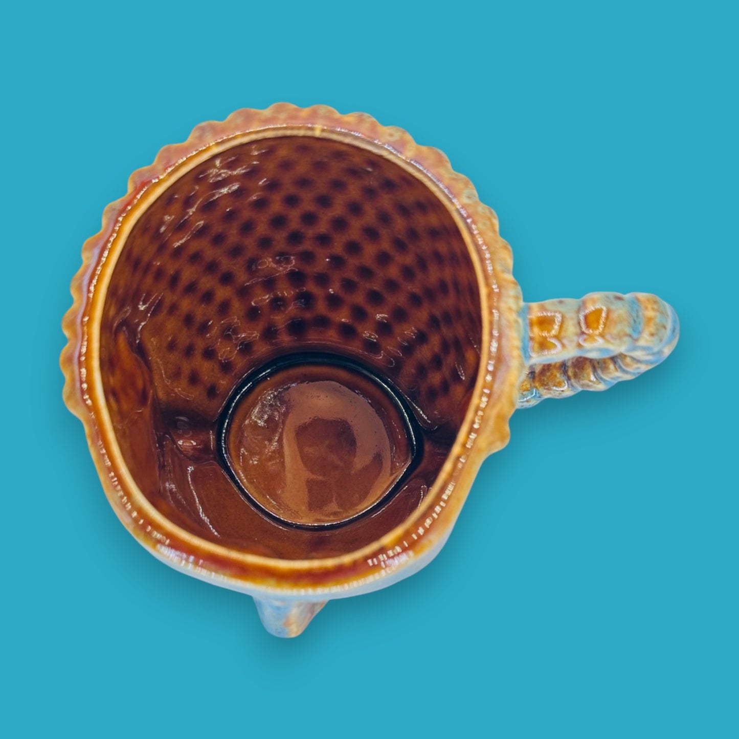 Handcrafted Blue Buddha Face Ceramic Coffee Mug Replacement Mug