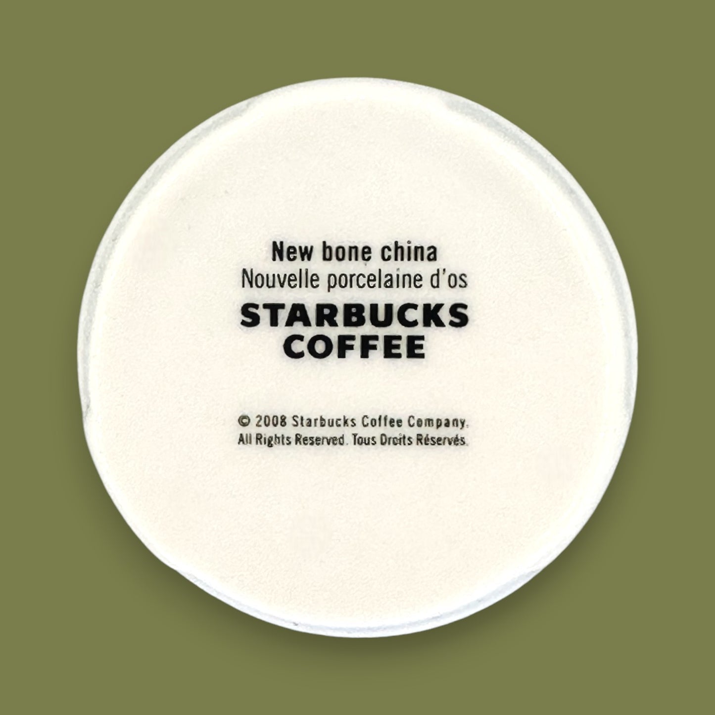 Starbucks 2008 New Bone China Squares White Cup Replacement Mug