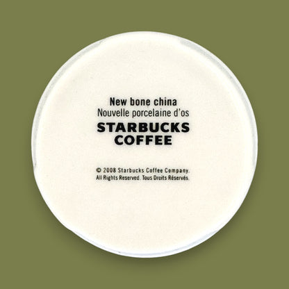 Starbucks 2008 New Bone China Squares White Cup Replacement Mug