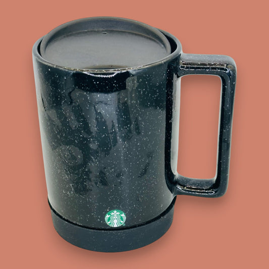 Starbucks Black Speckled Ceramic Coffee Mug 14oz Replacement Mug