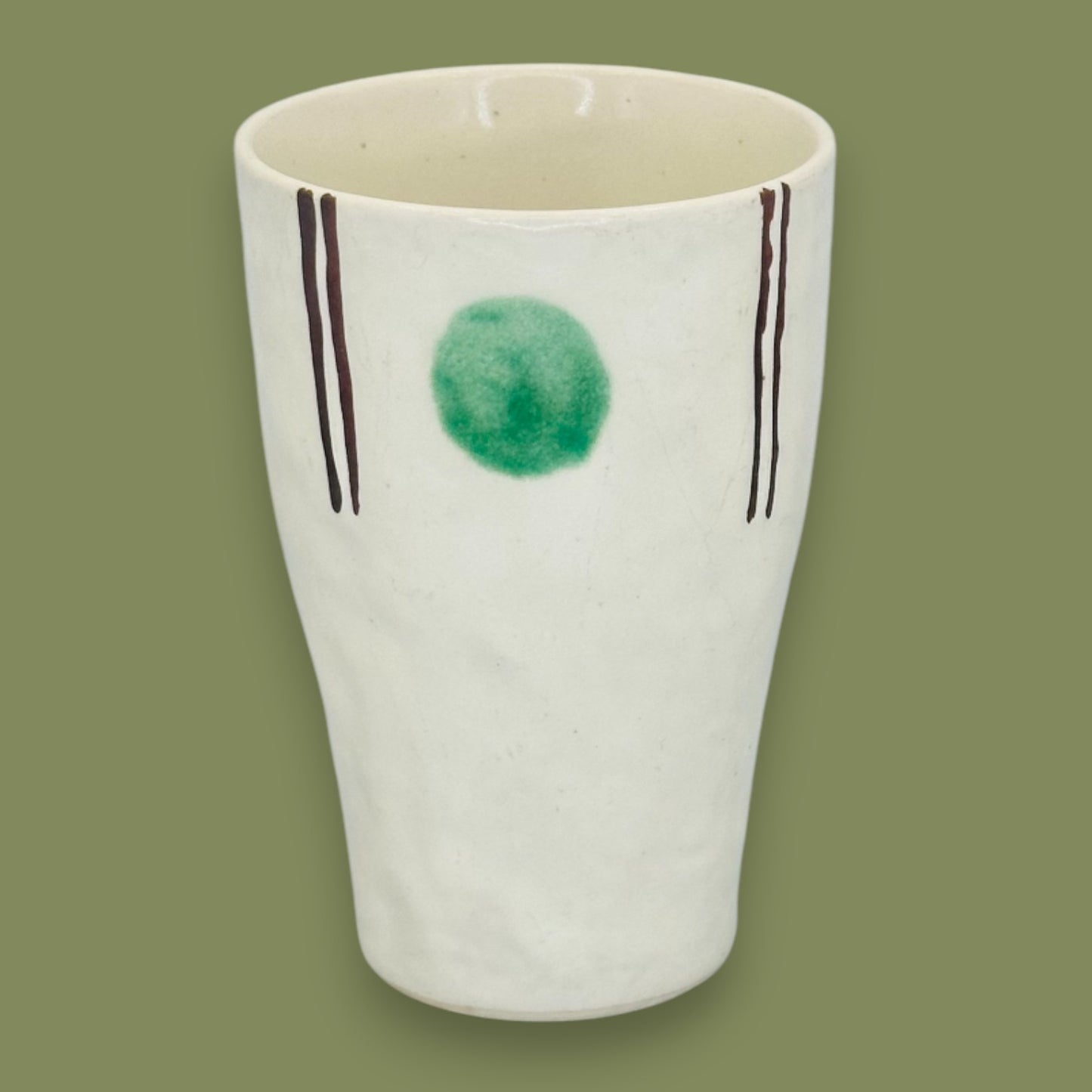 Handmade "Starbucks" Minimalist Ceramic Art Mug Tumbler Style Replacement Mug