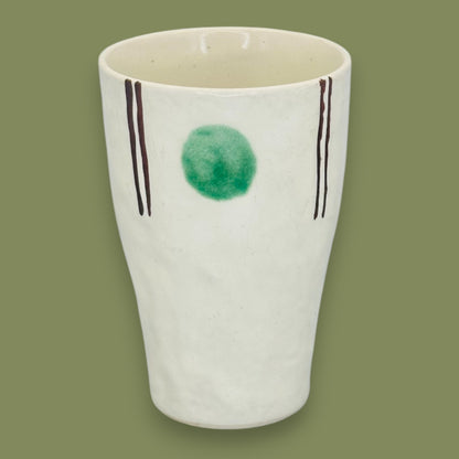 Handmade "Starbucks" Minimalist Ceramic Art Mug Tumbler Style Replacement Mug