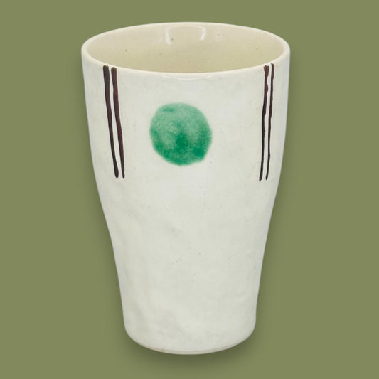 Handmade "Starbucks" Minimalist Ceramic Art Mug Tumbler Style Replacement Mug