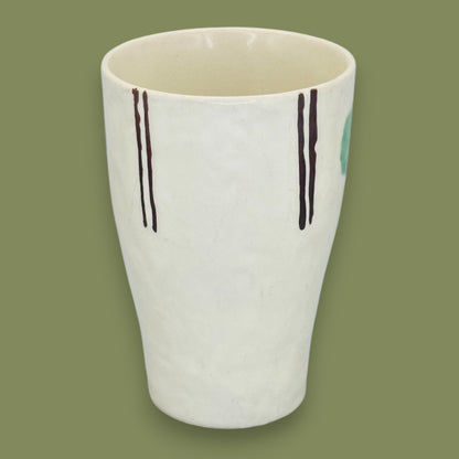 Handmade "Starbucks" Minimalist Ceramic Art Mug Tumbler Style Replacement Mug
