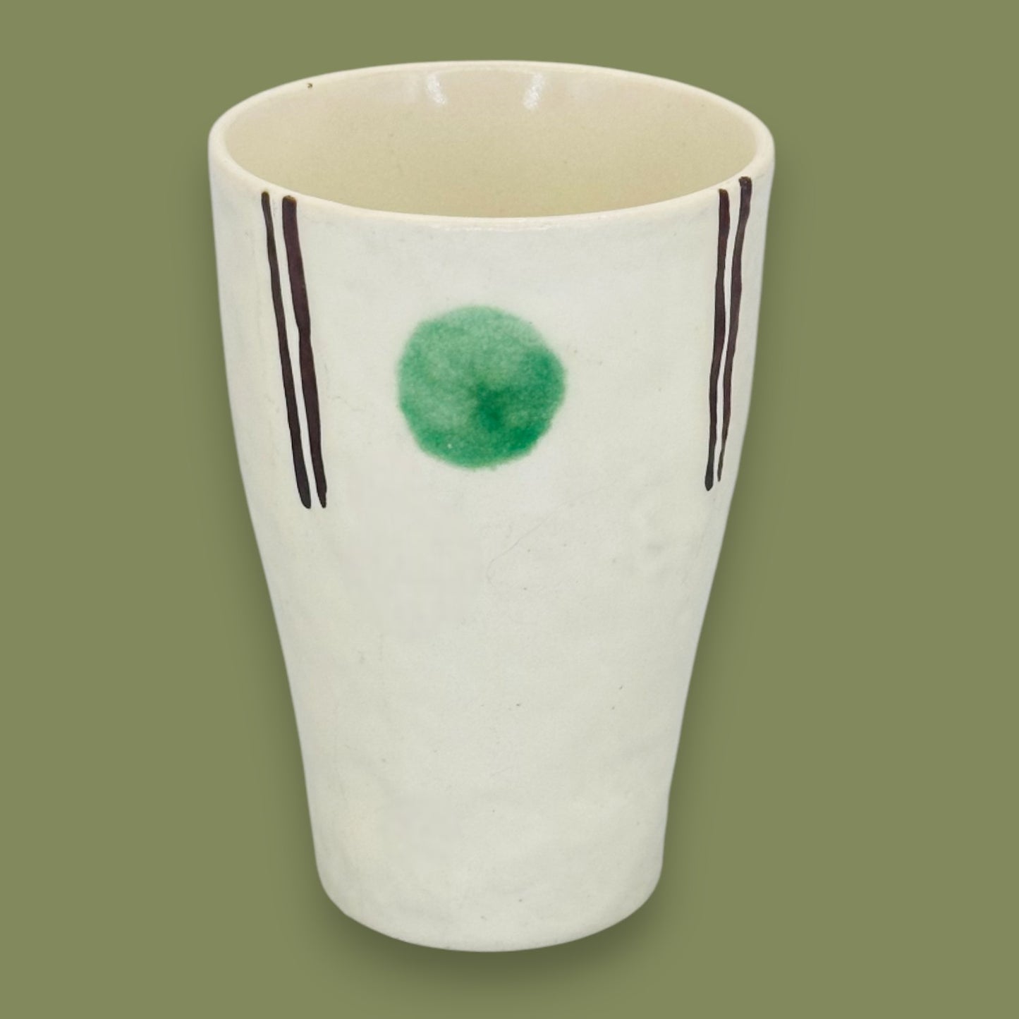Handmade "Starbucks" Minimalist Ceramic Art Mug Tumbler Style Replacement Mug