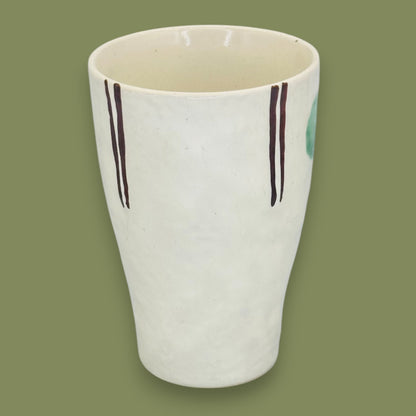 Handmade "Starbucks" Minimalist Ceramic Art Mug Tumbler Style Replacement Mug