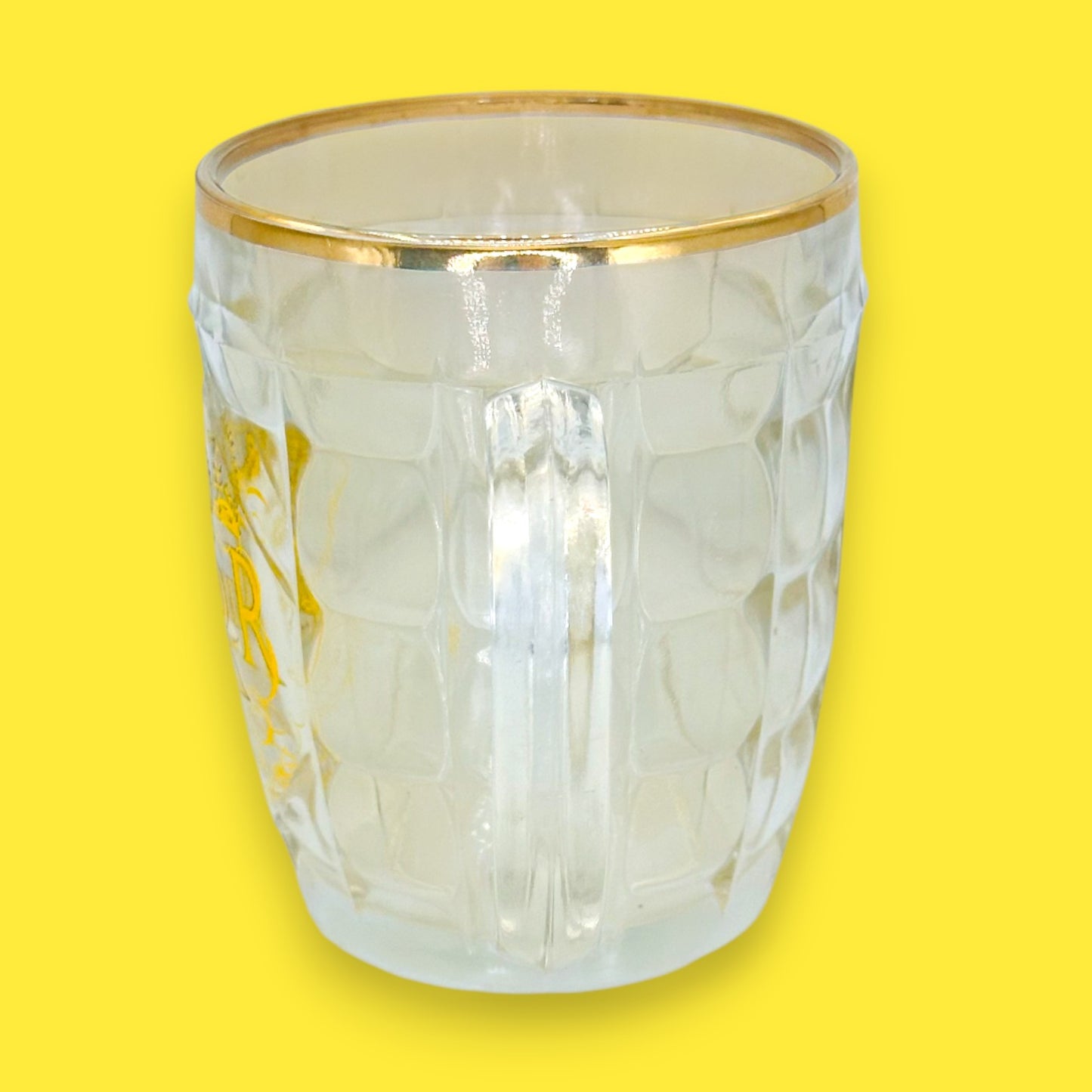 Queen Elizabeth II Coronation Glass Mug - Vintage Royal