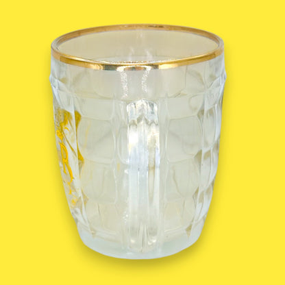 Queen Elizabeth II Coronation Glass Mug - Vintage Royal