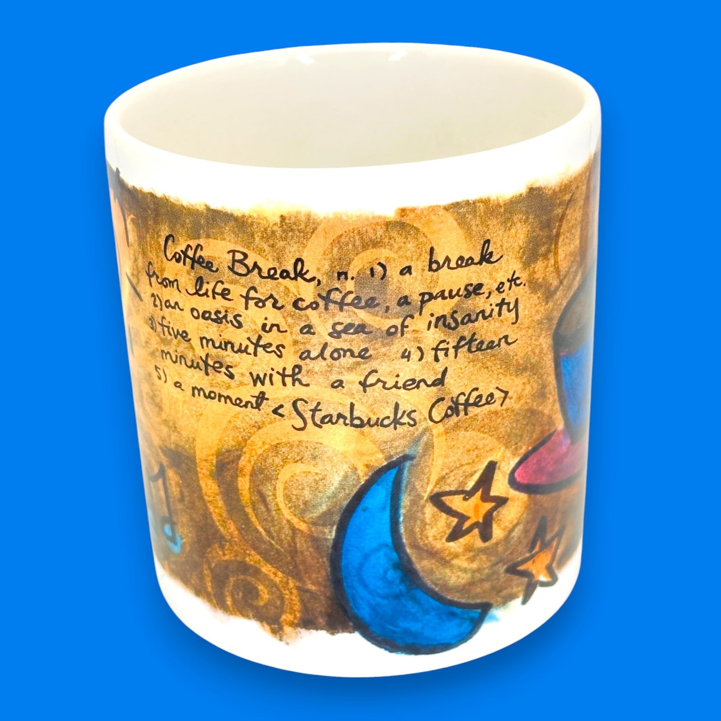 Starbucks Coffee Break Essentials 1998 Art Mug Replacement Mug - Vintage