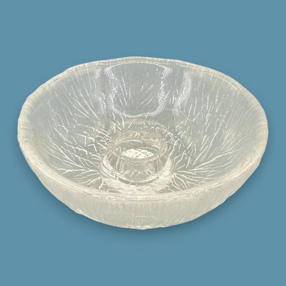 Hadeland Furu Pressed Glass Candle Holders Pair by Severin Brorby