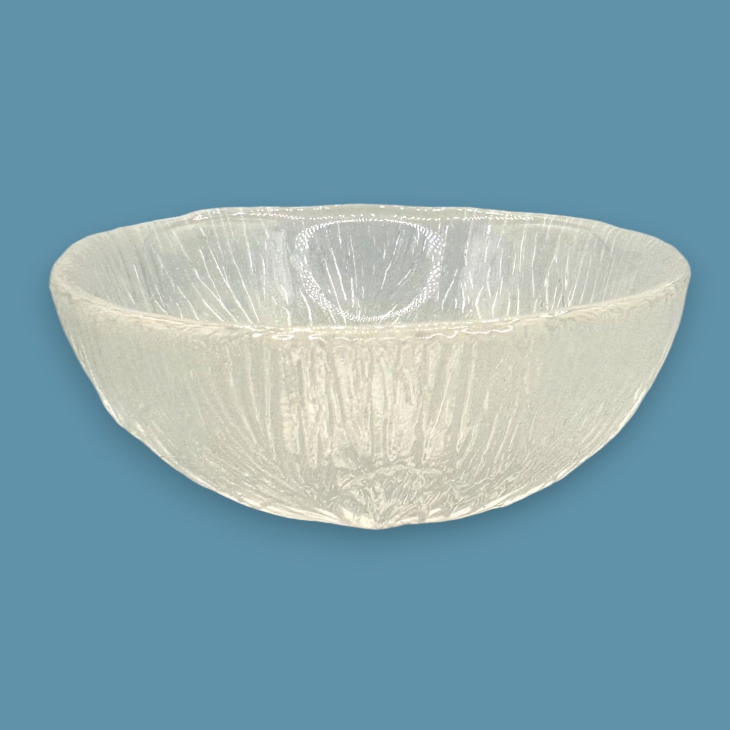 Hadeland Furu Pressed Glass Candle Holders Pair by Severin Brorby