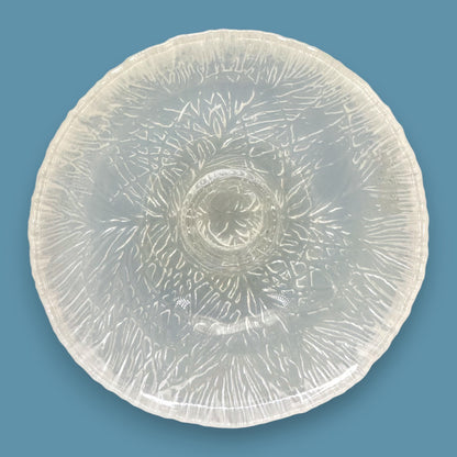 Hadeland Furu Pressed Glass Candle Holders Pair by Severin Brorby