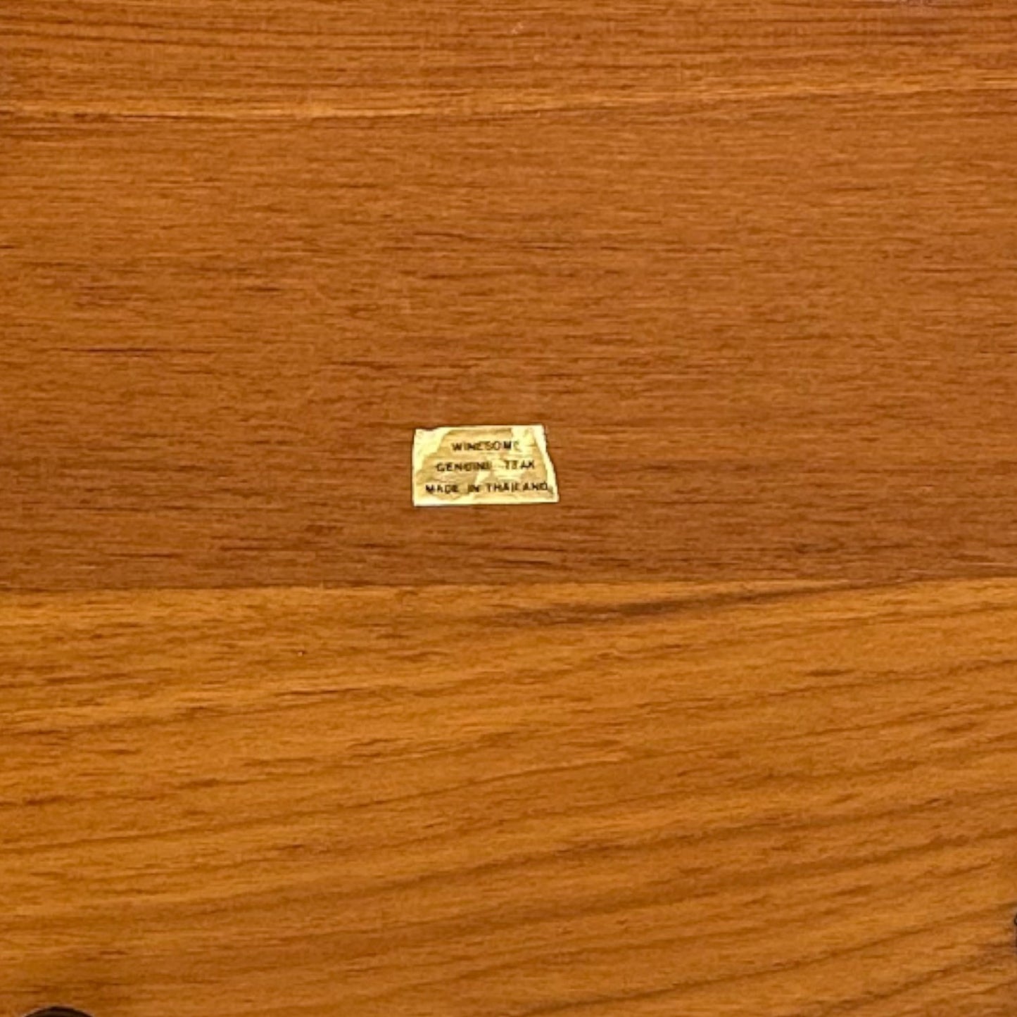 Vintage Genuine Teak Wood Octagonal Serving Plate 12 Inch