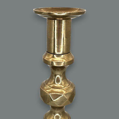 Vintage Solid Brass Beehive Candlestick Holder Made in England