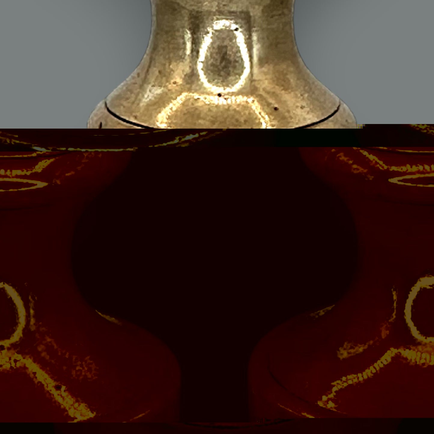 Vintage Solid Brass Beehive Candlestick Holder Made in England