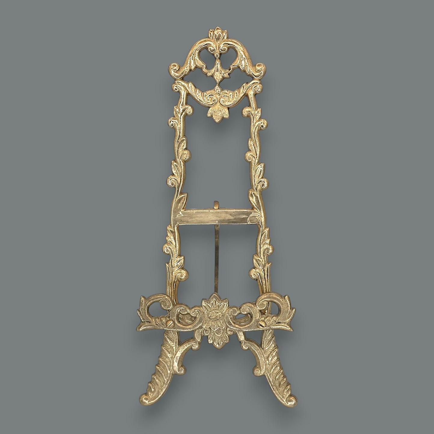 Vintage Brass Ornate Tabletop Picture Holder