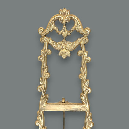 Vintage Brass Ornate Tabletop Picture Holder