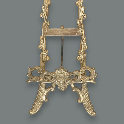 Vintage Brass Ornate Tabletop Picture Holder