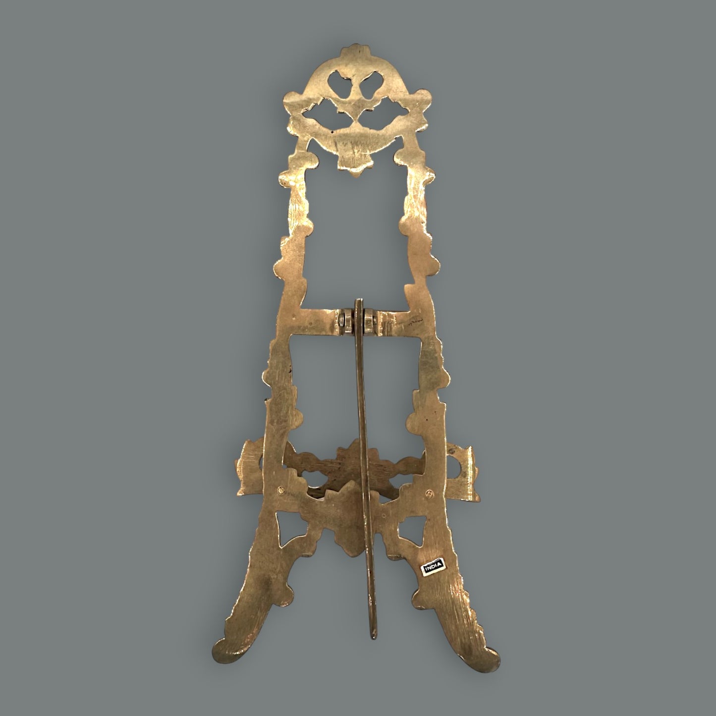 Vintage Brass Ornate Tabletop Picture Holder