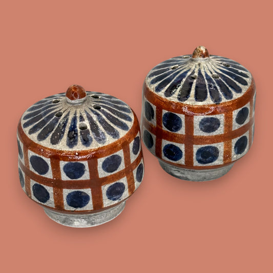 Handmade Mexican Pottery Salt and Pepper Shakers