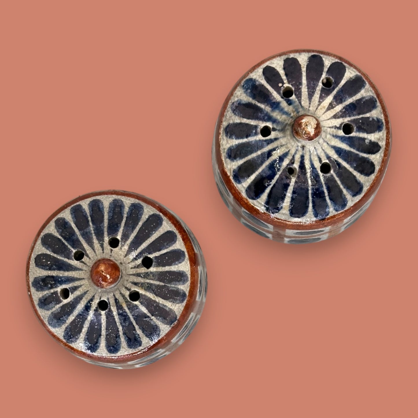 Handmade Mexican Pottery Salt and Pepper Shakers