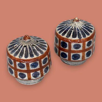 Handmade Mexican Pottery Salt and Pepper Shakers